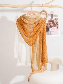 FADZOYLE 1pc Leopard Print Gradient Color Pattern Printed Boho Scarf Fashion Fringed Large Shawl And Wraps All Season Spring For Women Hijab Head Wrap Bandana Summer Beach Cover Up Sarong Turbans Soft Lightweight Scarves Fall Winter Daily Use Travel Gift For Dress - Scarf - View 15