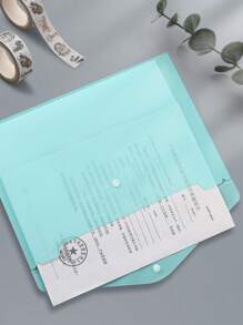 5/10 piezas Carpetas con botón a presión, Fundas de plástico A4 para documentos, Bolsas de almacenamiento transparentes para artículos de oficina, papelería, pequeños regalos, accesorios, exámenes de estudiantes, archivos de documentos, tonos de color Macaron/apagados, Material PP, Carpetas, Carpetas de color Macaron, Bolsas de datos resistentes al agua, Regalos de temporada de regreso a clases (mezcla de colores al azar), Útiles escolares