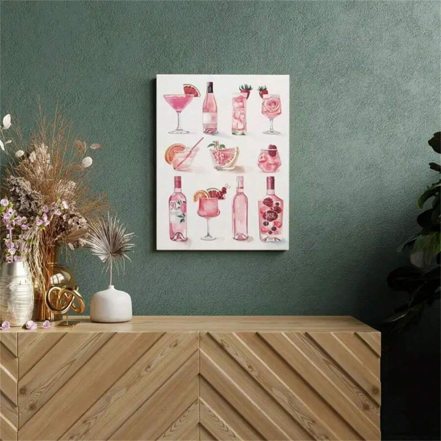 1 pieza Cuadro de pared con cita bíblica "Con Dios todo es posible", pintura sobre lienzo para decoración del hogar y la habitación, sin marco