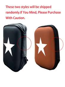 Portable Digital Storage Bag, Pentagonal Star Pattern, Waterproof And Shatterproof Hard Shell Camera Box, Shockproof Storage Box, Suitable For Storing Digital Cameras And Digital Products, Small And Convenient For Travel And Vacation, Necessary For Business Trip And Back To School, Data Line Storage, Multi-Function Storage, Sisters, Lovers And Mothers' Ideal Gifts, Mother's Day Gifts, Holiday Gifts, Birthday Gifts. - Multicolor - View 10