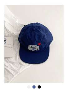 1 Stück Softtop-Baseballkappe mit flachem Schirm und stilvoller bestickter Buchstaben-Baseballkappe, Street-Hip-Hop-Snapback-Mütze kleiner Marken für Männer und Frauen, lässiger All-Match-Sonnenhut in Retro-Kontrastfarbe für Frühling und Sommer