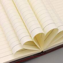 1 Pc Password Lock Notebook Retro Diary Clipbook Meeting Minutes Student Office Available Locked Notebook,School Supplies,Back To School - Multicolor - View 8