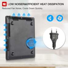 MAXPOWER IsEasy Single Induction Cooker 2100W Portable Induction Hob With Slim Black Crystal Panel Body, Induction Plate With 9 Power Levels Setting, Max & Min Function, 8-Hours Timer, Lock (WQ-8030) - UK Plug(220-240V) - View 5