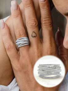 1pc Vintage Multi Layered Cross Ring For Women 925 Sterling Silver Valentine's Day Fine Ladies Jewelry Gift - Cross - View 1