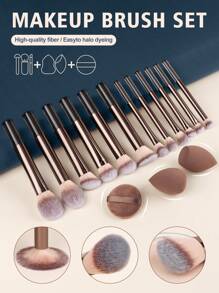 Professional 8pcs Makeup Brush Set, Includes Powder Brush, Blush Brush, Contour Brush, Eye Shadow Brush, Highlighter Brush - High-Quality Makeup Brushes Tool For Flawless Makeup Application