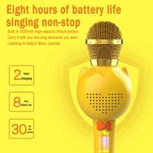 PANDA Wireless Bluetooth Microphone Portable Handheld Karaoke Mic Speaker Support TF Card Home Party Birthday Music Player Singing Recorder KTV