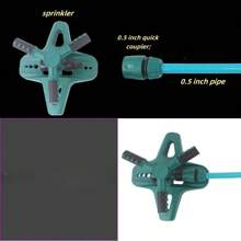 Automatic Rotating Sprinkler, Lawn Watering, Irrigation, Garden Maintenance, Cooling Spray, Linkable, Lawn Sprinkler, Garden Tools, Rotating Spray Nozzle
