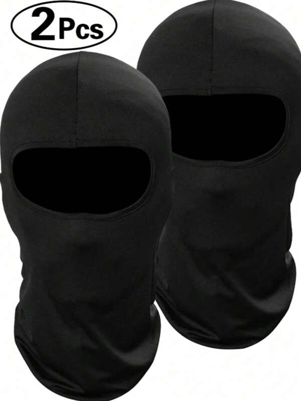 2-pack Bivakmuts Gezichtsmasker, Skimasker voor Mannen en Vrouwen, UV-bescherming, Winddichte Sjaal voor Motorrijden, Snowboarden en Fietsen