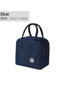 1pack Large-Capacity Insulated Lunch Tote Bag – Durable Oxford Cloth Exterior With Leakproof Thick Aluminum Foil Lining – Portable, Reusable Cooler Bag For Hot & Cold Food – Ideal For Work, School, Office, Travel, Picnics, And Outdoor Activities – Lightweight, Waterproof, Easy-To-Clean Thermal Lunchbox For Men, Women & Teens