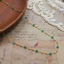 1 set de conjunto de joyería de mujer de acero inoxidable con collar y pulsera, collar de cadena delicado para la clavícula