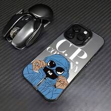 Creative Pattern Fashion Phone Case Compatible With IPhone 17 16 15 14 13 12 11 Pro Max X XR XS MAX 8 7 Plus, Shockproof Matte Back Cover - Black - View 1