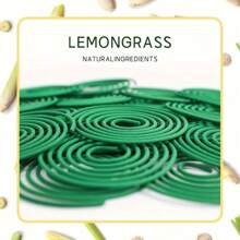 22/42/72 Pcs Lemongrass Coils, Suitable For Outdoor Use - Lemongrass Citronella Aroma Therapy - 3-4 Hours Burning Time - Perfect For Pool Side, Patio, Porch, Deck, Camping & Hiking, Camping Accessories | Spiral Coil Design | Slow Burning Coils
