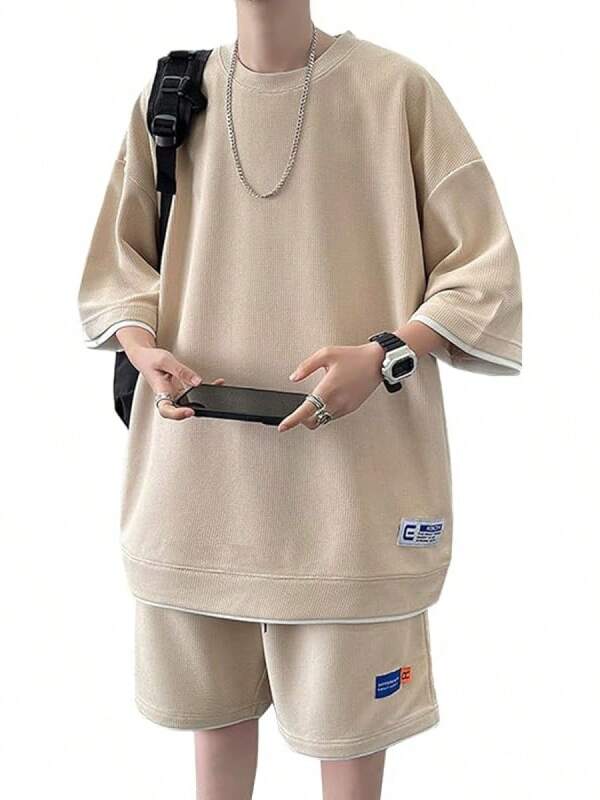 Men Plus Size T-Shirt Sets