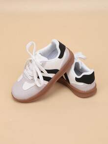 Unisex Kids Soft-Sole Sports Shoes, Casual Trainers, Spring/Autumn New Breathable Design, Fashion Sneakers For Boys & Girls - White - View 5