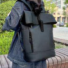 1PC Multifunctional Roll-Up Backpack For Men Business Casual Bag Travel Commuting Computer Bag Large Capacity College Student Schoolbag - Multicolor - View 8