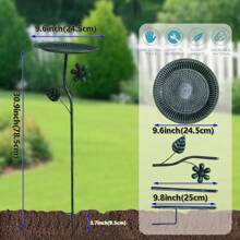1pc Metal Bird Feeder With Ground Stake, Multiple Styles Available. Easy Installation, Suitable For Villa Gardens, Lawns, Yards And Other Outdoor Scenes, Ideal For Bird Lovers
