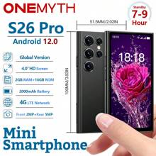 SOYES SOYES ONEMYTH S26 Pro 4G Mini Smartphone 4,0 Zoll HD Vollbildschirm 2000mAh Großer Akku 2GB RAM 16GB ROM Android 10.0 Dual-SIM Standby klein und praktisch mit Play Store und kostenloser Handyhülle und SIM-Kartennadel, ideal als Geschenkidee für Mädchen. Schwarz/Pink/Grau. Ein Must-have-Artikel für die Feiertage.
