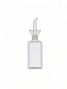 1pc Glass Oil Bottle, Kitchen Transparent Oil Condiment Jar, Vinegar Bottle, Soy Sauce Bottle - Clear - View 10