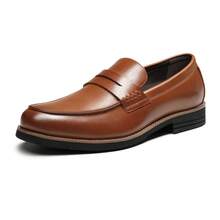 Men's Penny Loafers Slip-On Driving Shoes For Daily Classic & Concise Business Shoes - 棕色 - 查看 7