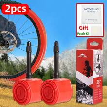 2/4pcs MOTSUV TPU Road Bike Inner Tube, 700C 700X23C 25C 28C 30C 32C Road Bike Tire, 28G Bicycle Presta Valve Tube, Anti-Leak Anti-Puncture Tires, Ideal Choice For Outdoor Cycling Enthusiasts - Red - View 14