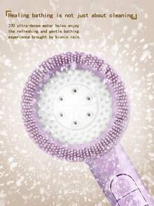 （单头花洒/三件套）家用过滤增压四档水流调节ABS花洒，配1.5米不锈钢软管和ABS免钻孔花洒支架，浴室配件，浴室工具