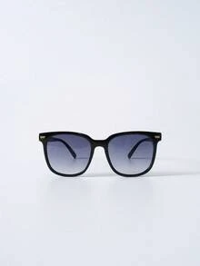 优雅方形塑料时尚太阳镜，单只装，沙滩太阳镜，女士沙滩配饰，太阳镜，太阳镜，遮光镜，圣诞节冬季圣诞礼物 - 黑色 - 查看 8