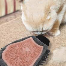 1 Stück Haustier Badetuch, Haustier absorbierende Handschuh, Hund Haarentfernung Handschuh, Katze Massage Handschuh, Haustier Badetuch, Hund absorbierende Handschuh, Haustier Reinigungshandschuh, Katze Bademassage Bürste, doppelseitiger Multi-Funktions Haustier Massage Handschuh