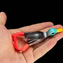 1pc Duck Soft Lure - Realistic Artificial Bait Ideal For Bass, Perfect Fishing Gift For Angler - Multicolor - View 10