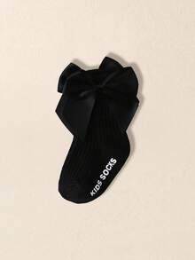1/6 Pares de calcetines hasta el tobillo con decoración de lazo para bebés niñas, estilo princesa adecuados para niñas en verano - Multicolor - Ver 9