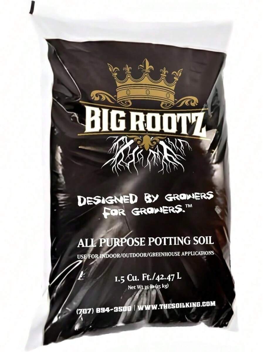 Soil King   Super Soil - All-Purpose Potting Soil, PH Adjusted For Maximum Nutrient Uptake & Root Growth, Ready-To-Use For Indoor & Outdoor Plants, Container Gardening & Vegetables, 40 Lb.Bag - Black - View 1