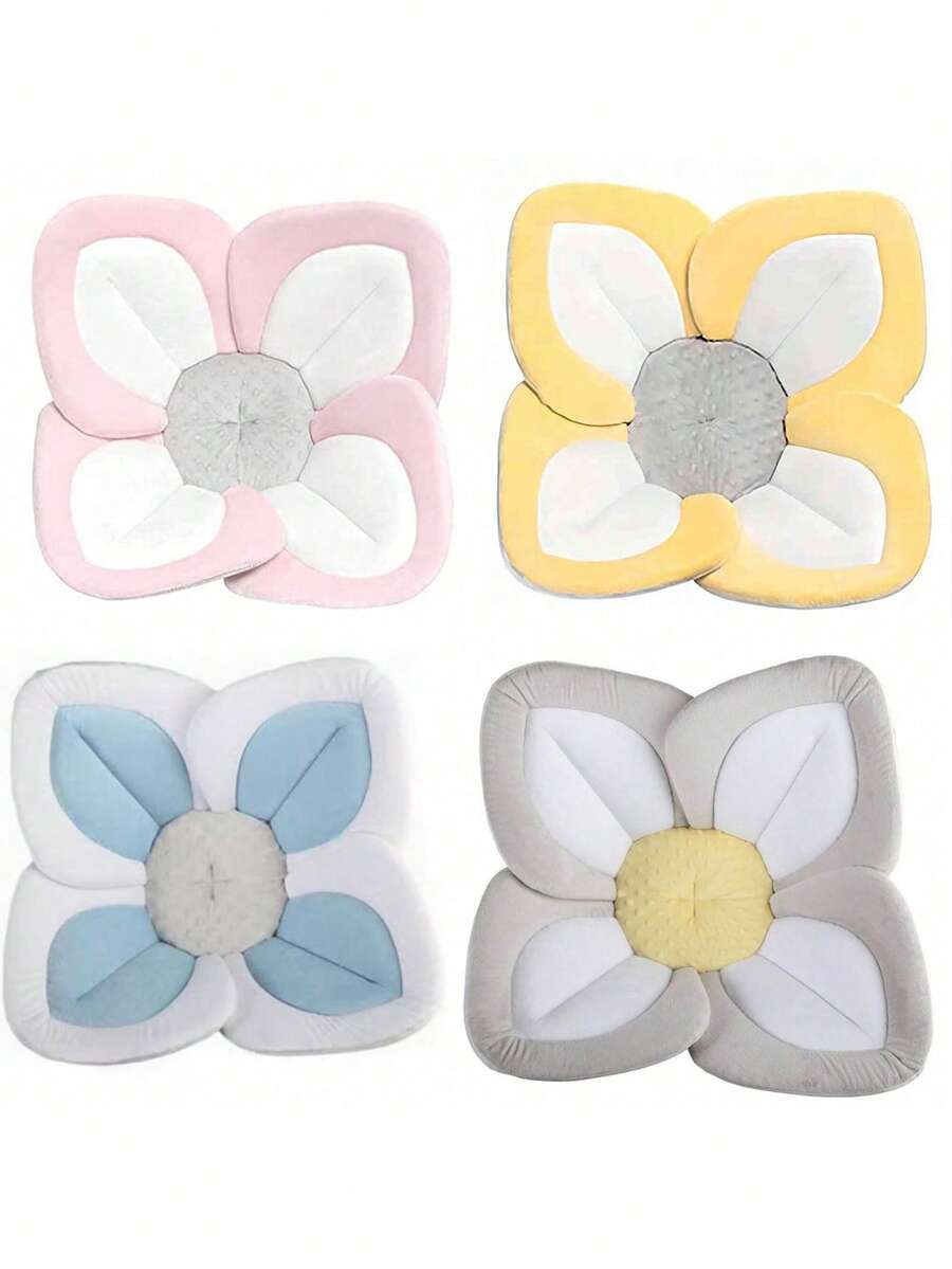 Asiento de baño para bebé - Bañeras para bebés recién nacidos a niños pequeños de 0 a 6 meses y talla grande - Artículos esenciales para bebés imprescindibles - El original asiento con flor lavable - Multicolor - Ver 1