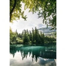 1 buc Verde Închis Pădure Ceață Peisaj Montan Natura Poster Artă de Perete Imprimare Acasă Living Dormitor Cameră Bar Decor Cadou Cadru Opțional - Multicolor - Vizualizare 52
