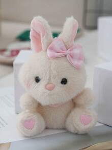 15 厘米/5.90 英寸复活节兔子毛绒玩具可爱动物兔子带蝴蝶结毛绒动物玩偶装饰创意礼物儿童生日派对家居女孩房间装饰 - 彩色 - 查看 10