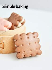 3 件套复古经典饼干、巧克力夹心饼干、果酱饼干切割机、婚礼、生日、家庭 DIY 烘焙工具、印章饼干压模、夹心饼干、果酱饼干切模、柱塞饼干模具、软糖模具、甜点模具 - 淺灰色 - 查看 7