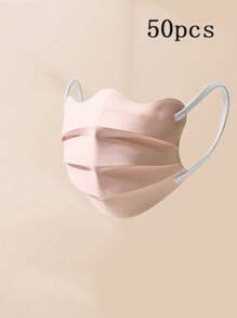50 piezas/paquete; Tamaño de la máscara: Ancho 9.5cm, Longitud superior 17.8cm, Longitud inferior 19cm; Máscara protectora con forma de mariposa que realza la belleza, disponible en varios colores para satisfacer el deseo de belleza e individualidad de las personas. Mientras protege la salud, también puede mostrar el sentido de la moda personal; El diseño ergonómico crea un producto de máscara cómodo y de moda.