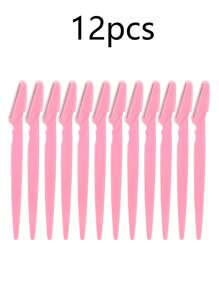 24pcs Multicolor Eyebrow Trimmer, Portable Eyebrow Shaver Razor Shaper Tool For Face Hair Removal, Grooming And Personal Care, Easy To Use Shaving And Depilating. Compact And Lightweight With A Protected Fine Shaver Head For Precise Trimming While Helping To Prevent Scratches And Cuts.