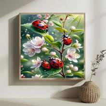 1 pièce Ensemble de peinture de diamant 5D, convient pour les débutants, forage rond complet, craft de canevas à forage complet, comprend des outils de forage et des diamants synthétiques multifacettes étincelants, sans cadre, diverses tailles disponibles, décoration murale idéale pour la maison