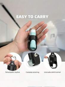 Artificial Leather Asthma Inhaler Holder, Unisex Casual Faux Leather Keychain Pouch, Portable Protective Travel Case Suitable For Asthma Inhalers And Cough Syrup, Easy To Carry Accessory While Going Out, Inhaler Holder PU Leather Keyring Protective Travel Carrying Mini Leather Box, Lightweight Carrying Case With Carabiner, Does Not Include Inhaler (Box Only), Artificial Leather Holder, Inhaler Accessories