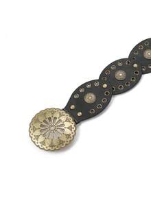 Retro Rivet Decorated Bohemian Fashion Waist Belt For Women Summer, School Fall, Autumn, Halloween