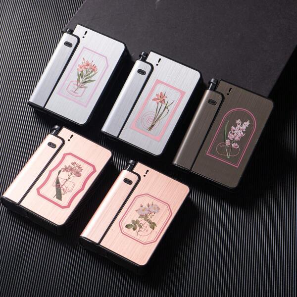 1pc High-End Elegant Tulip Flower Cigarette Case, Holds 10 Cigarettes, Creative Lighter Gift, Requires Separate Lighter Purchase ,Smoking Accessories