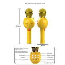 PANDA Wireless Bluetooth Microphone Portable Handheld Karaoke Mic Speaker Support TF Card Home Party Birthday Music Player Singing Recorder KTV