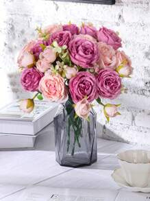 1/3/30PCS Artificial Flowers, Silk Peony Bouquets, Fake Roses, Autumn New Year Decoration, Wedding Vases, Family Restaurant Bedroom Decoration, Holiday Birthday Party Accessories, Outdoor Garden Decoration, Valentine's Day, Gifts