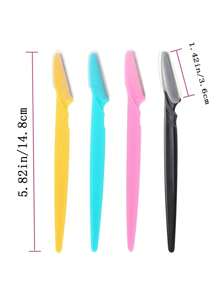 24pcs Multicolor Eyebrow Trimmer, Portable Eyebrow Shaver Razor Shaper Tool For Face Hair Removal, Grooming And Personal Care, Easy To Use Shaving And Depilating. Compact And Lightweight With A Protected Fine Shaver Head For Precise Trimming While Helping To Prevent Scratches And Cuts.
