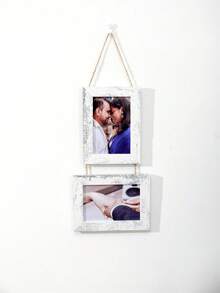 1pc 6-Inch Single & 2/3/4 Pieces Combination Creative Photo Wall Frame Decor, Horizontal & Vertical, Suitable For Bedroom, Living Room, Office, Holidays - Multicolor - View 24