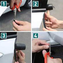 20FT Car Door Seal Strip For Car Weather Stripping Universal Self Adhesive Large Auto Door Soundproofing Weatherstrip For Pickup Truck SUV RV Boat - màu đen - Xem 9