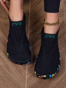 ZVB Couples' Water Shoes For Barefoot Enthusiasts - Soft-Soled Women's Beach Shoes For Swimming, Diving, Outdoor Quick-Drying Summer Sandals, Fishing Water Shoes, Anti-Slip & Breathable - 黑色 - 查看 6