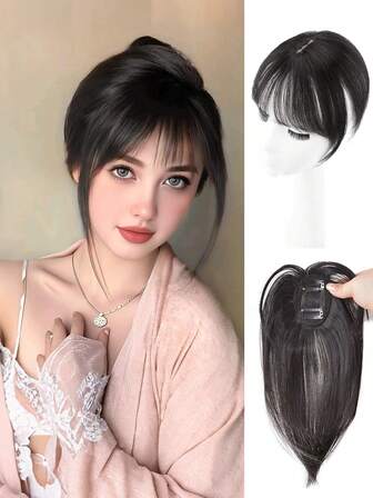 SHDanrtsey French Bangs Wig For Women, Natural Forehead, Simulated Hair On The Top Of The Head, Artificial Bangs, Air Bangs Wig, Bangs Hair On The Top Of The Head, Natural Forehead, Simulated Hair, Hairline, Seamless Bangs, Bangs Wig For Women, Natural Forehead, Simulated Hair On The Top Of The Head, Light And Thin, Simulated Hair To Cover White Hair, French False Bangs. Hair Accessories For Women, Wigs For Ladies, Hair Accessory Wigs, Bangs Wigs.