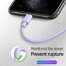 USB C 转 Type C 快速充电线 3.3 英尺/6.6 英尺/10 英尺，Type C 转 C 手机数据线兼容 17/16/15/Pro/Pro Max 快速充电，Type C 车载充电线兼容三星 Galaxy S25/S24/S23/S22/S21/S20 以及更多 USB C 设备 - 彩色 - 查看 4