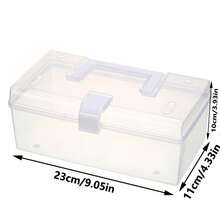 Portable Large Capacity Transparent Handbag Storage Box, Minimalist Multi-Function Home Medical Medicine Box, Dust-Proof Storage Organization Box