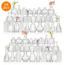 Superlele 30-64pcs Glass Bud Vases Bulk – Tiered Volume Discounts For Weddings & Events | Buy More Save More! Wholesale Pricing For Florists, Small Businesses & Bulk Orders
